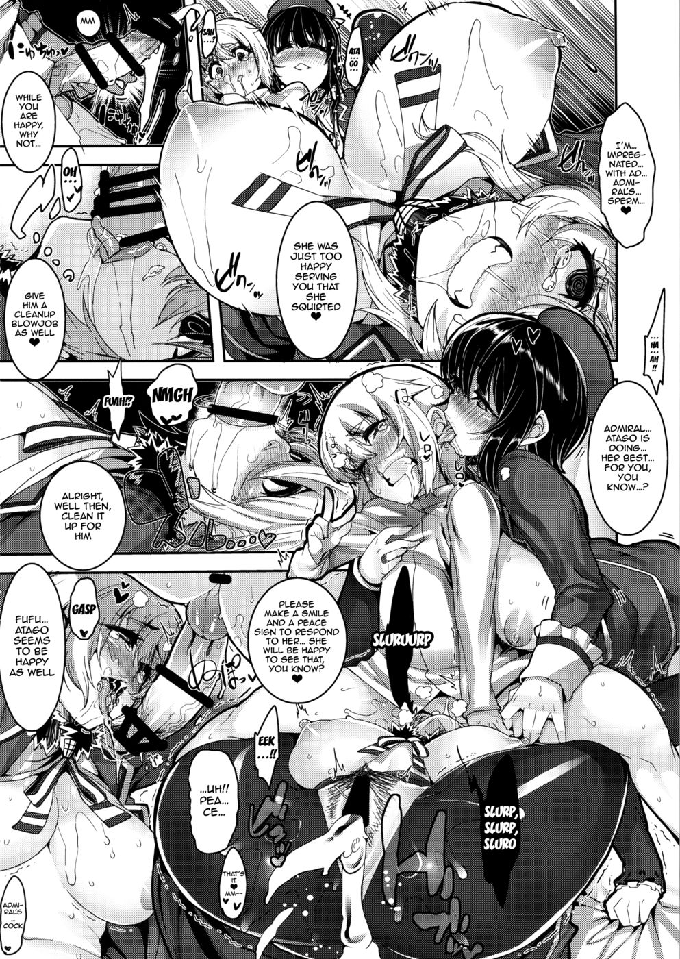 Hentai Manga Comic-Tiny admiral takao-san and atago-san-Read-22